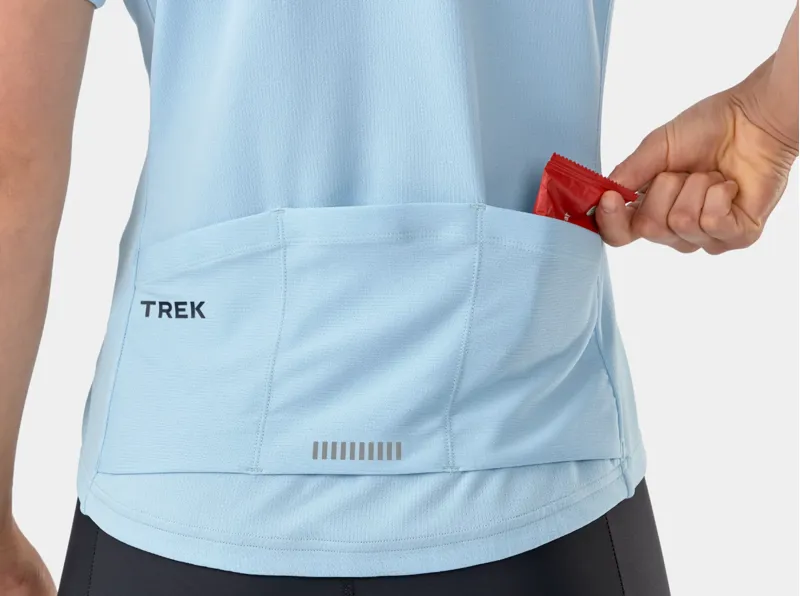 Trek Solstice Women's Short Sleeve Jersey in Baby Blue-2